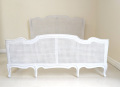 VINTAGE FRENCH CANE CUSTOM KINGSIZE BED